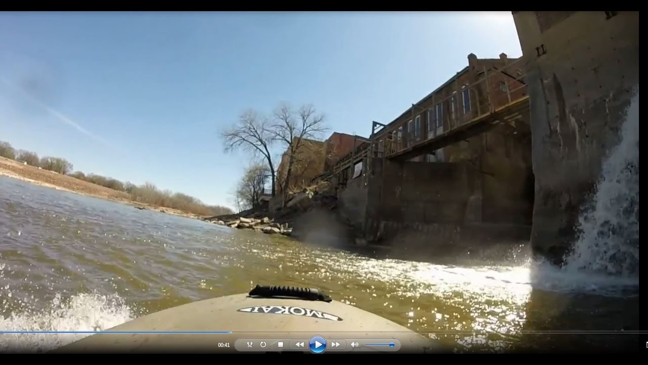 Jet Kayak / Mokai / Bowersock Dam Run / Kansas USA YouTube
