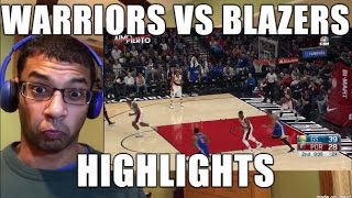 DOWN TO THE WIRE! Golden State Warriors VS Portland Trail Blazers HIGHLIGHTS 1/29/2017 (REACTION)