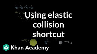 How to use the shortcut for solving elastic collisions | Physics | Khan Academy by Khan Academy Physics 116,027 views 7 years ago 10 minutes, 20 seconds