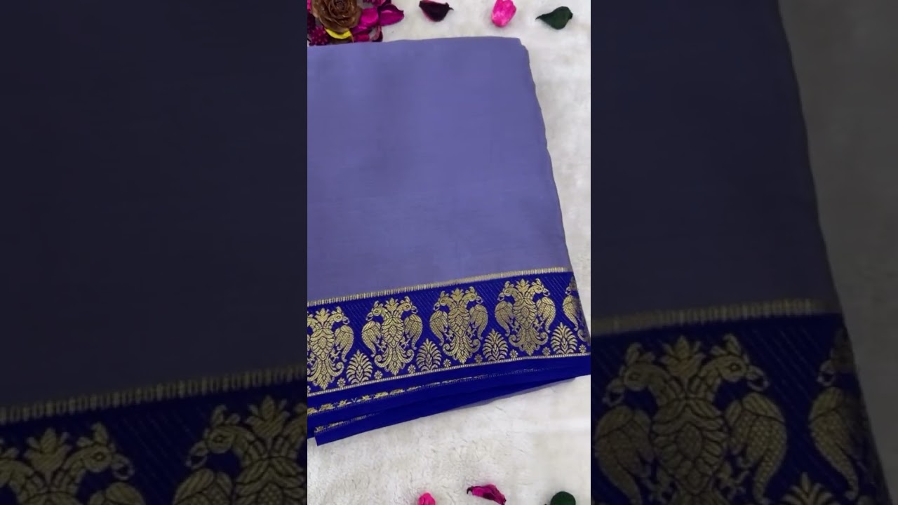 New Arrivals | Dusshera Collections | Pure crepe Mysore silk saree | 120 GSM | +91 9148735430