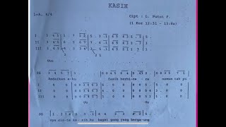 Kasih putut  Notasi Alto