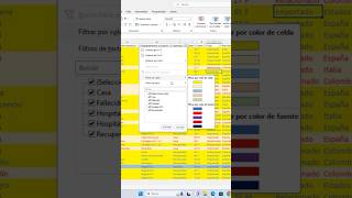 mira que facil es filtrar los datos con color de fuente en el texto en Excel #sepamosexcelviral