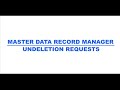 PiLog MDRM V10.4 Material Master Undeletion Request