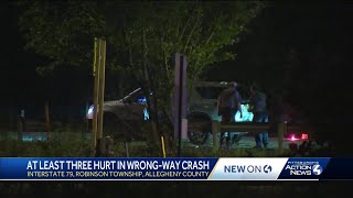 Wrong-way crash on I-79 in Robinson Township