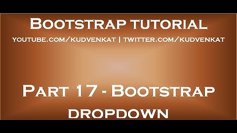 Bootstrap-dropdown