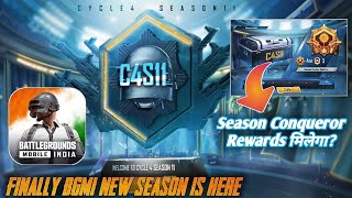 Finally BGMI New Season Is Here | C4S11 Tier Reset | क्या आपको आपका Conqueror Rewards मिलेगा??