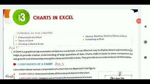 Class 8 Lesson 3 Charts in Excel Exercises