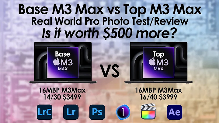 Vale a pena investir $500 a mais: M3 Max vs M3 Max Base