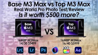 Top M3 Max vs Base M3 Max 16" MacBook Pro, is the max worth $500 more?