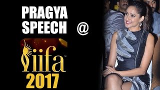 Pragya Jaiswal Speech At IIFA Utsavam Awards 2017