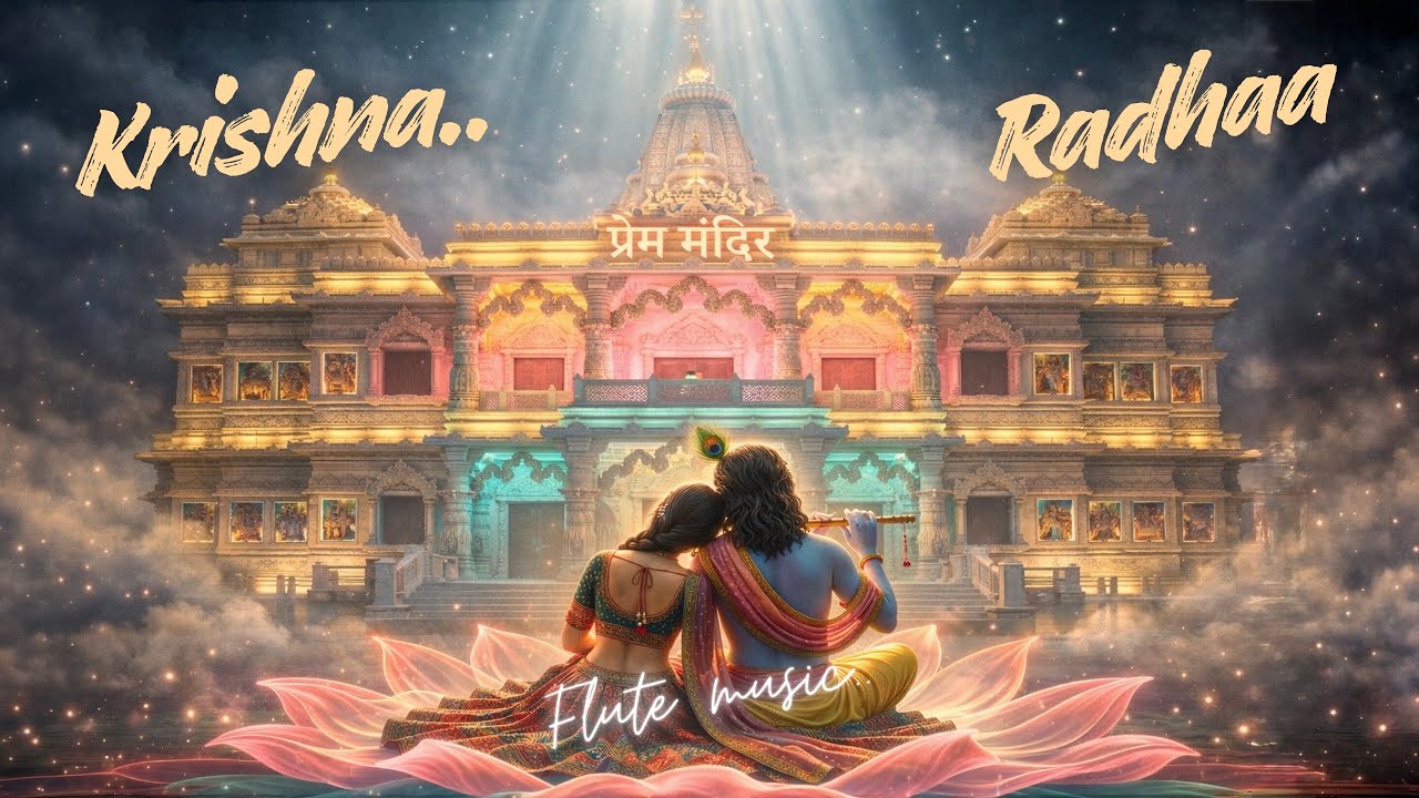 Krishna Radhaa Flute Music | Devotional Relaxing flute music 