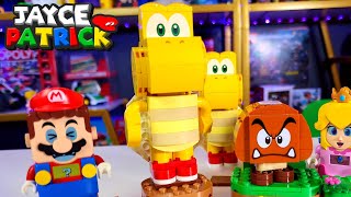 Giant Koopa Battle with Lego Mario and Peach!