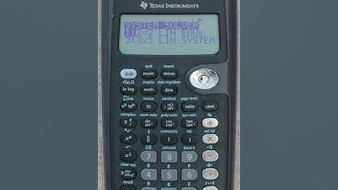 TI-36X Pro - Solving 2x2 simultaneous equation