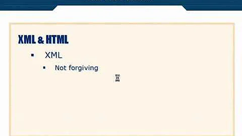 XML Tutorial   8 XML & HTML