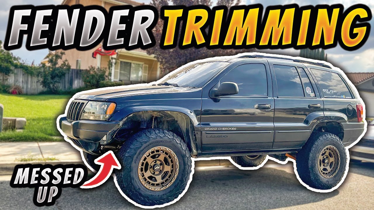 Trimming Front Fenders on Jeep WJ WE MESSED UP Grand Cherokee