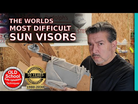 How To Reupholster Auto Sun Visors