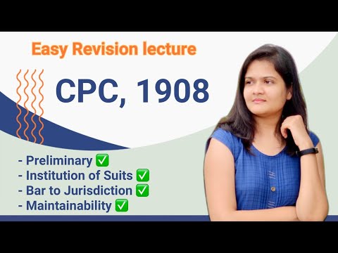 SECTION 26 AND ORDER 4 OF CPC | INSTITUTION OF SUITS IN CPC | CPC 1908  LECTURE 12, - YouTube