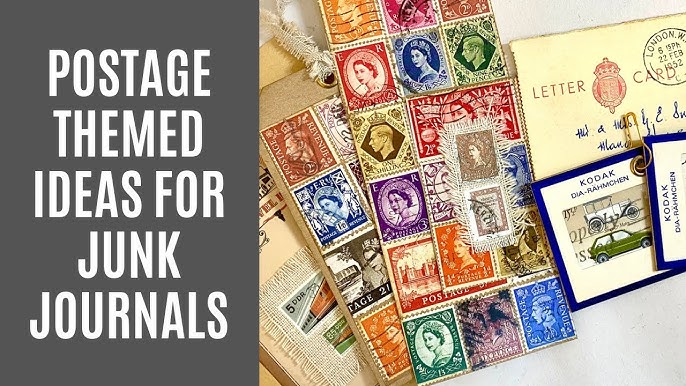 using faux postage stamps 