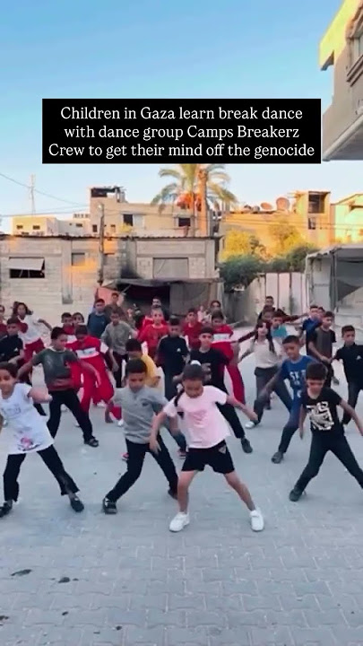 Children in Gaza resist with break dance. Free Palestine #gaza #palestine #shorts
