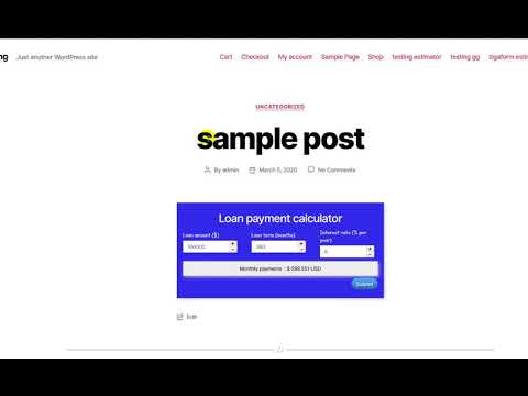 how to embed form | WordPress Cost Estimation form builder
