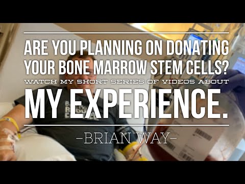 Donating your Bone Marrow Stem Cells? Here is my story (part 1 of 4)