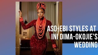 Aso Ebi Styles at Ini Dima-Okojie's Nigerian Wedding + The Bride's Nigerian  Bridal Looks