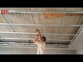 Create ceiling from gypsum board | gypsum board installation DIY GYPSUM & GYPSUM BOARD