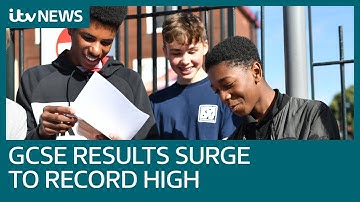 GCSE results surge to record high after pupils given predicted grades | ITV News
