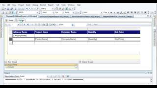 How to create a nonwizard stepped drilldown report with totals and grand totals in SQL server