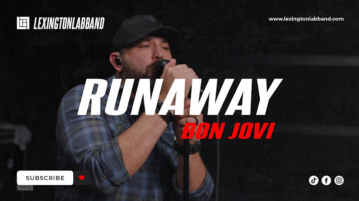 Runaway Cover version - Cover performance video thumbnail