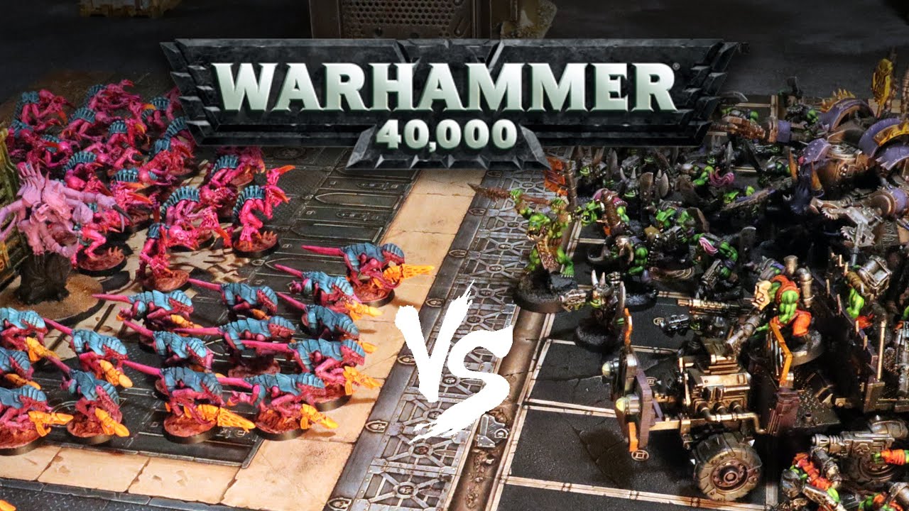 Synthwave Tyranids vs Deathskulls Orks: 500 point Warhammer 40,000 Battle Report