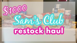 $1000 SAM'S CLUB HAUL 😱