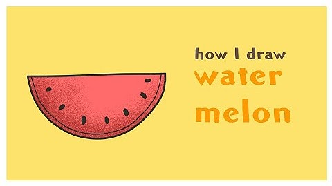 [Speed Drawing] Watermelon Drawing | Tutorial Medibang Paint Android