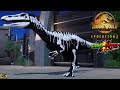 Halloween dinosaurs battle in the spooky arena  battle royale  jurassic world  jurassic park