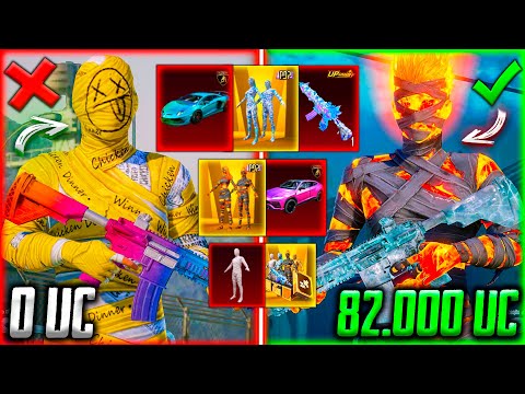 82 000 UC - ПРОКАЧАЛ АККАУНТ ЗАВОЕВАТЕЛЯ В PUBG MOBILE! ВЫБИЛ ВСЕ МУМИИ, LAMBORGHINI В ПУБГ МОБАЙЛ