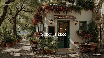 Relaxing Nature Coffee Shop Jazz Corner | Peaceful Coffee Porch Ambience & Fall Jazz Music to Work