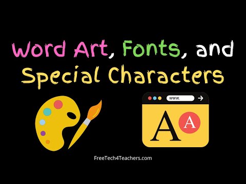 Savjeti za Word Art, fontove i posebne znakove u Google Slides & Dokumentima