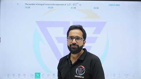 The number of integral terms in the expansion of (3​^(1/2) + 5^(1/8))^256​  is