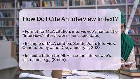 How Do I Cite An Interview In-text? - The Language Library