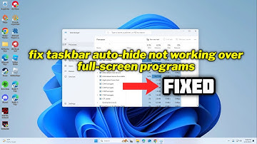 (FIXED) taskbar auto-hide not working over full-screen programs