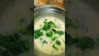 Chinese Steamed Eggs with Spinach