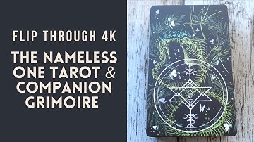 The Nameless One Tarot & Companion Grimoire Flip Through 4K