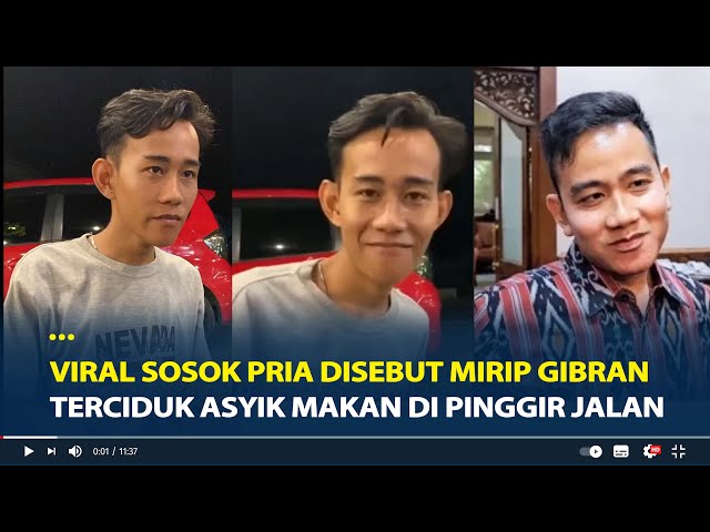 Viral Sosok Pria Disebut Mirip Gibran Terciduk Asyik Makan di Pinggir Jalan class=