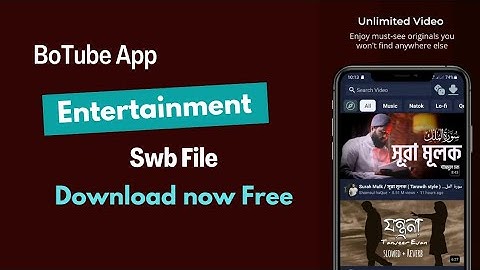 BoTube Video Player App Swb File | Sketchware Project Swb File Free | Enepix |