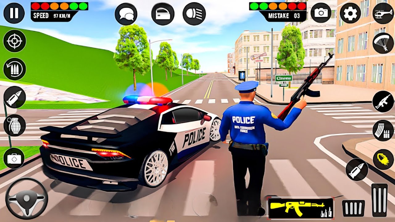 🚨 Police Chase Simulator 3D – Real City Crime Pursuit Gameplay (Android)