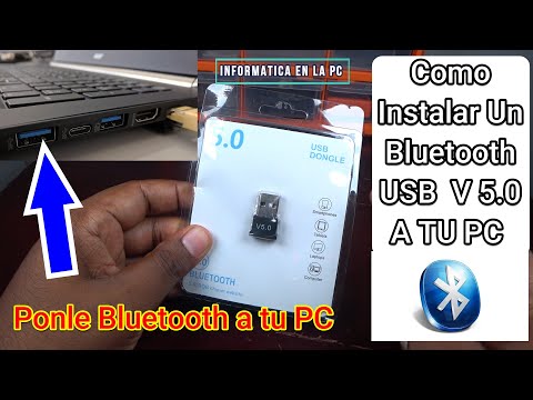 Como INSTALAR adaptador BLUETOOTH USB v5.0 a la PC con Windows 10 & Windows 7✅