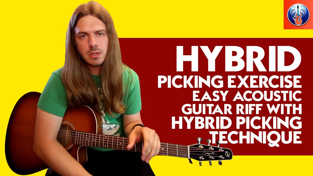 How To Play Acoustic Guitar Riff Using Hybrid Picking Technique YouTube