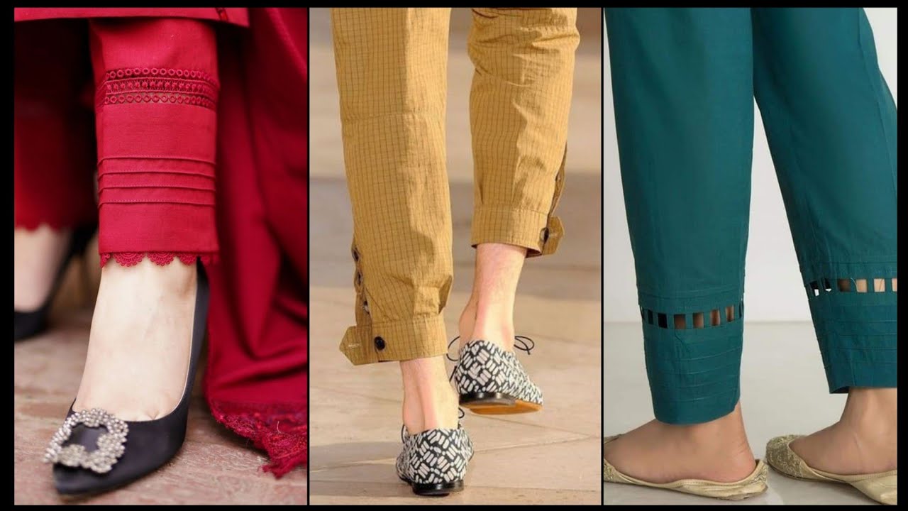 Trouser design ideas in 2022  capri salwar design, new trouser style,  trouser designs, capri design 