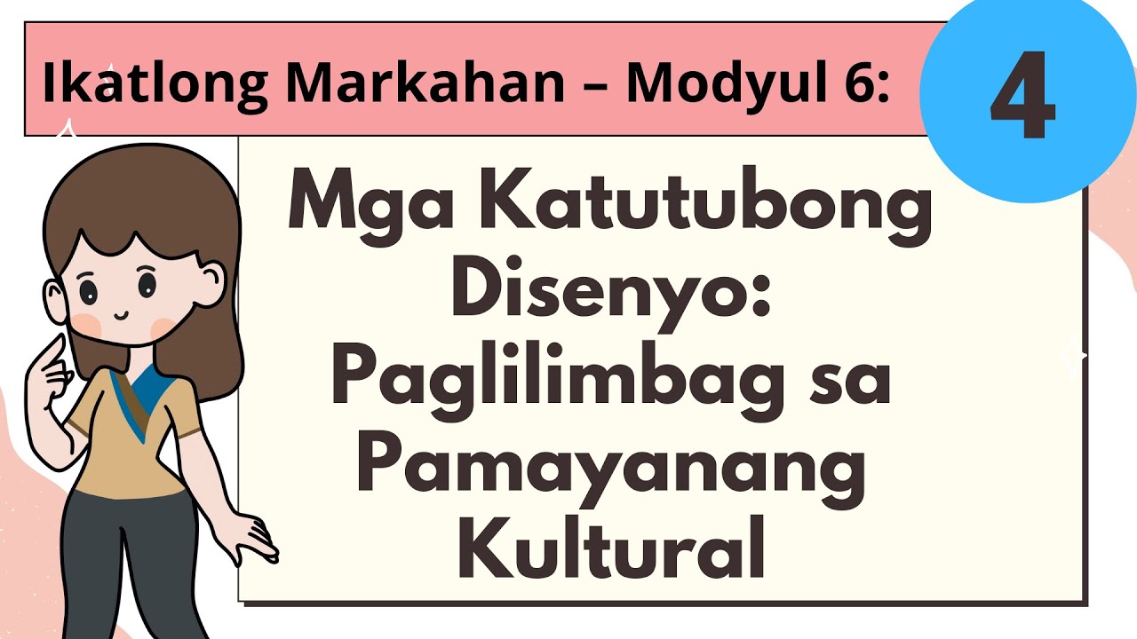 Arts 4 Ikatlong Markahan Modyul 6 Mga Katutubong Disenyo Paglilimbag