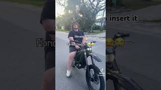 Tarpon springs ahh 😭😭 #funny #socal #ebike #surron #bike #bikelife #wheelie #shorts